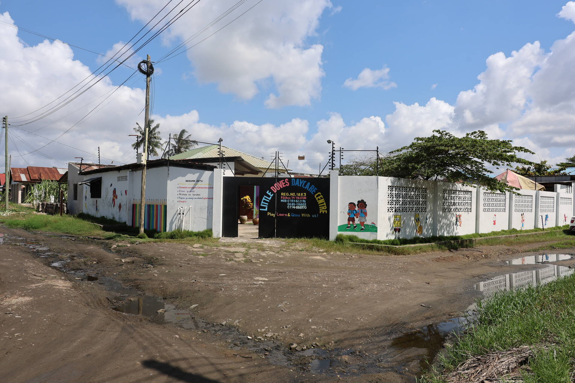 Entrance of Little Doves Day Care Centre. Photo Credit: Jason Amoo/Opportunity International